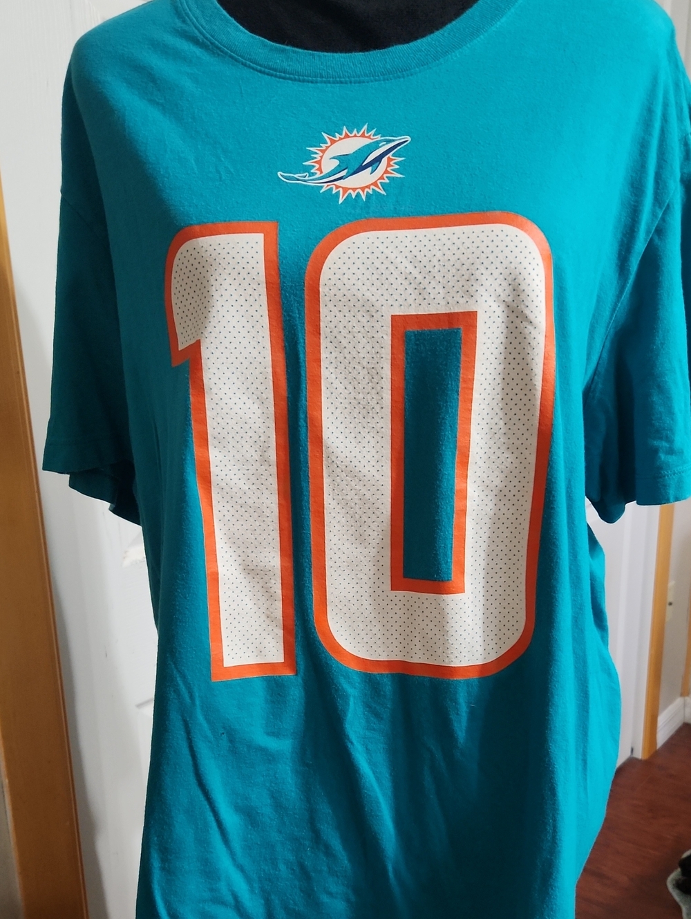 Miami Dolphins Teal Short-Sleeve #10 Hill Fan Tee